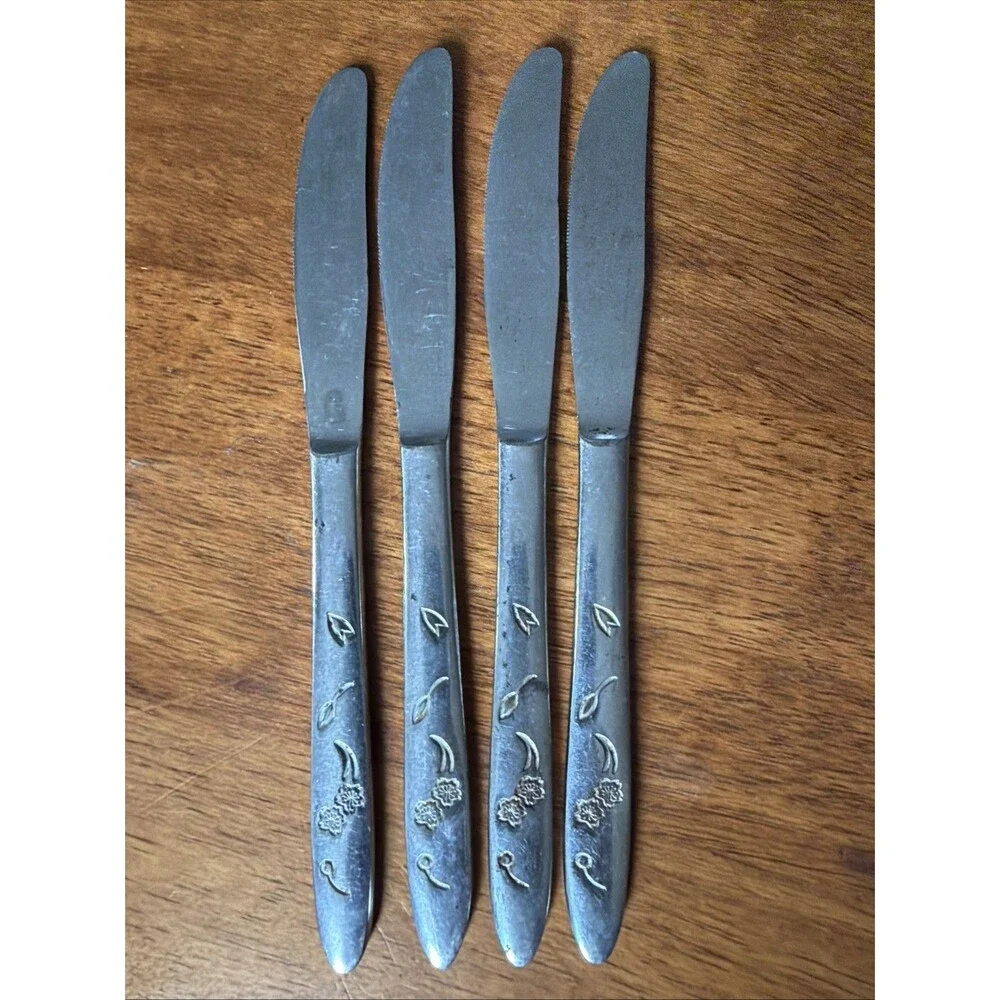 REO Crest American Beauty Accent Knives Stainless Steel Japan Set Of 4